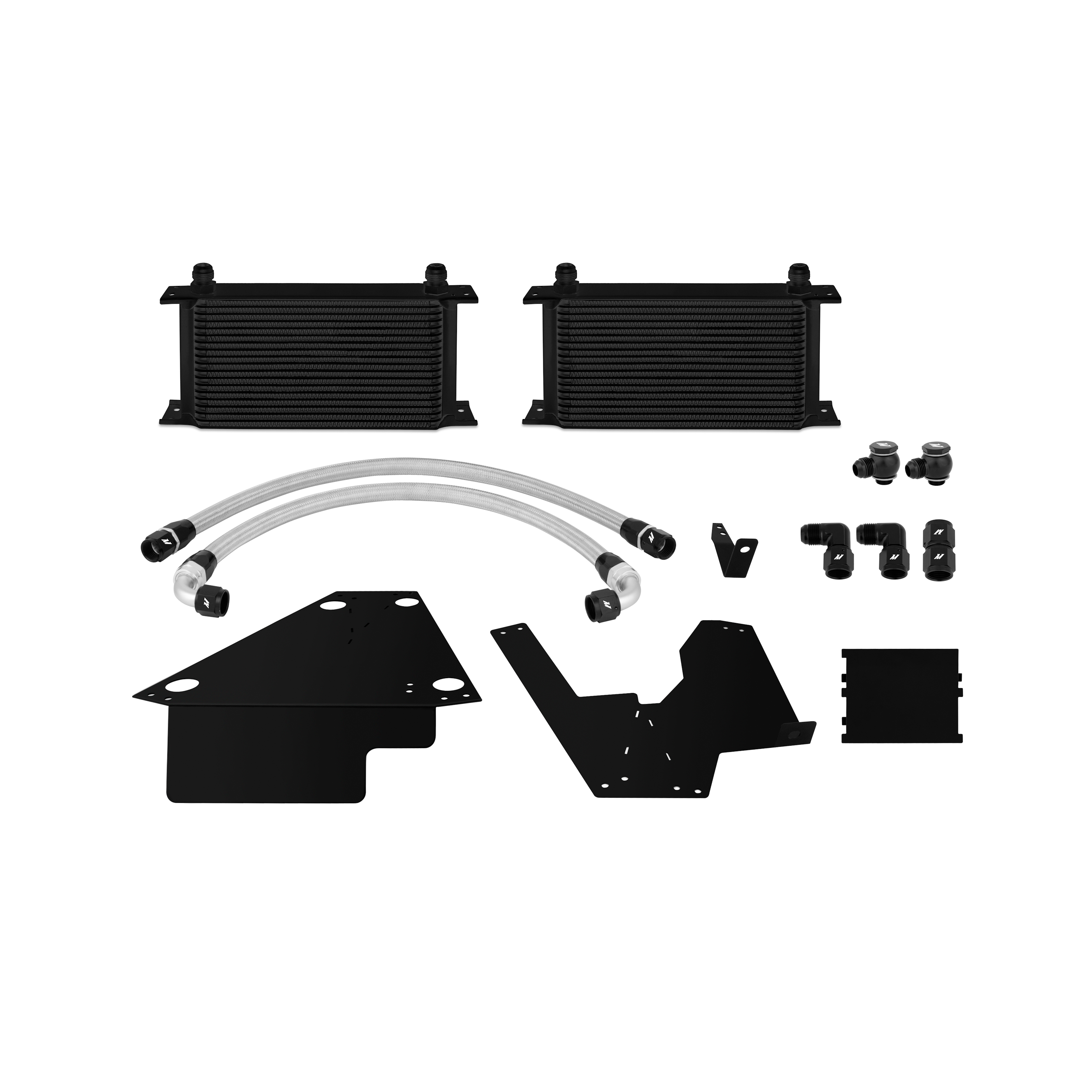 Mishimoto — Mishimoto 08+ Mitsubishi Evolution X Black Oil Cooler Kit - view 7